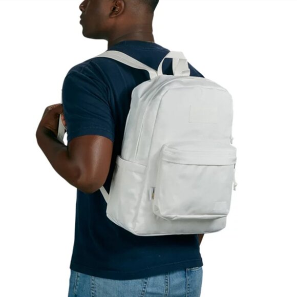 Jansport White on White Undyed Recycled Superbreak Backpack - Picture 11 of 13